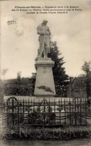 Ak Chissey en Morvan Saône et Loire, Denkmal