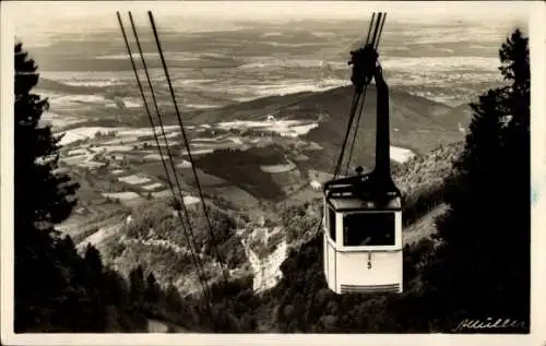 Foto Ak Freiburg im Breisgau, Seilschwebebahn auf den Schauinsland