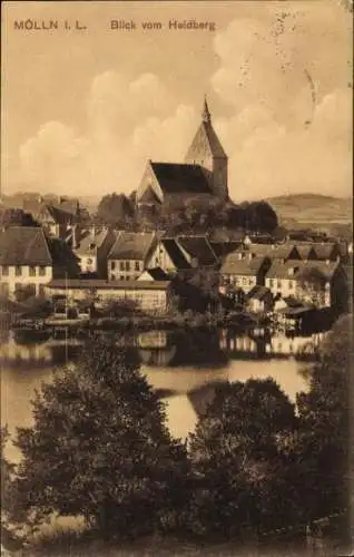 Ak Mölln im Herzogtum Lauenburg, Blick vom Heidberg