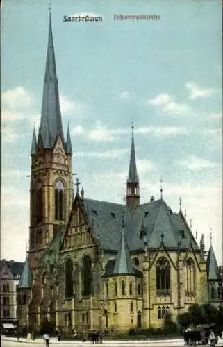 Ak Saarbrücken a.d. Saar, Johanneskirche