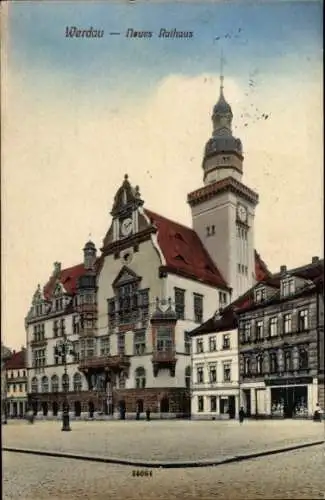 Ak Werdau in Sachsen, Neues Rathaus