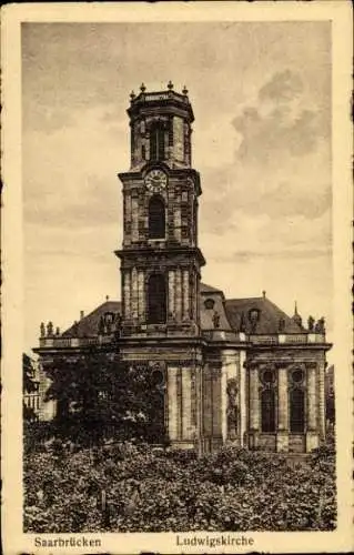 Ak Saarbrücken im Saarland, Ludwigskirche