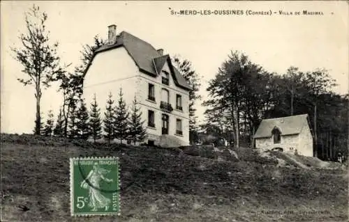 Ak St Merd les Oussines, Villa de Magimel