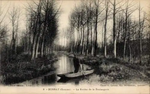 Ak Bonnay Saône et Loire, La Riviere de la Boulangerie