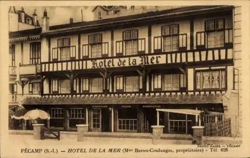 Ak Fécamp Seine Maritime, Hotel de la Mer