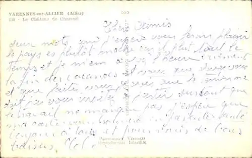 Ak Varennes-sur-Allier, Château de Chazeuil