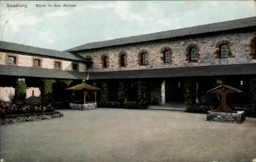 Ak Bad Homburg v.d. Höhe, Saalburg, Atrium