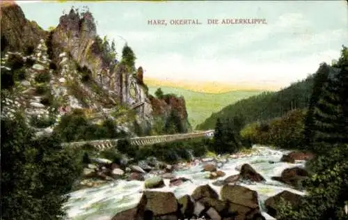 Ak Oker Goslar am Harz, Okertal, Adlerklippe