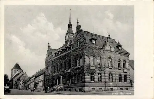 Ak Plau am See Mecklenburg, Rathaus