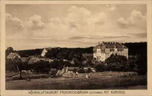 Ak Friedrichsbrunn Thale im Harz, Kurhaus