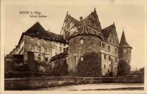 Ak Roth bei Nürnberg Mittelfranken, Schloss Ratibor