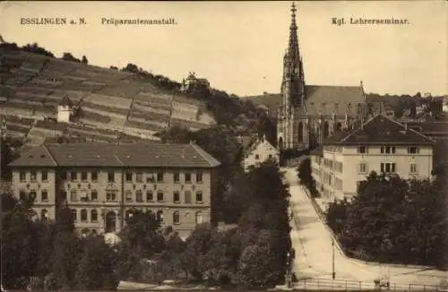 Ak Esslingen am Neckar, Präparandenanstalt, Kgl. Lehrerseminar