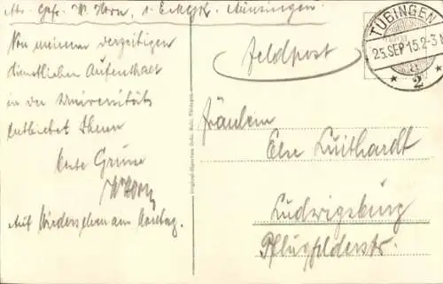 Ak Tübingen am Neckar, Blick von Osten