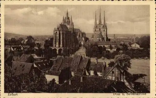 Ak Erfurt in Thüringen, Dom, Severikirche