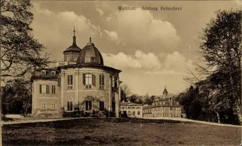 Ak Weimar in Thüringen, Schloss Belvedere