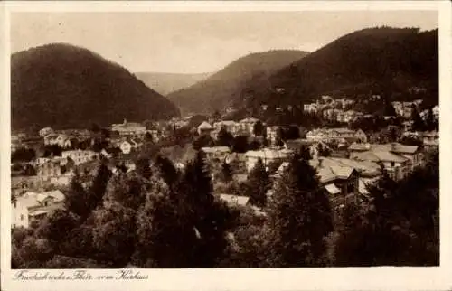 Ak Friedrichroda im Thüringer Wald, Blick vom Kurhaus, Gesamtansicht