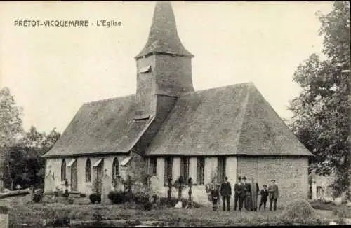 Ak Prétot Vicquemare Seine Maritime, Kirche