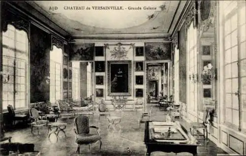 Ak Falaise Calvados, Château de Versainvile, Grande Galerie