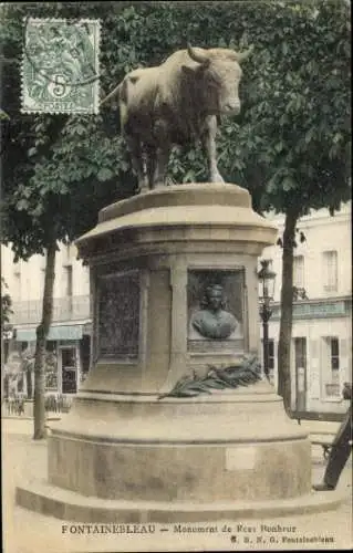 Ak Fontainebleau Seine et Marne, Denkmal