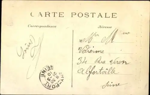 Ak Ivry sur Seine Val de Marne, Überschwemmungen 1910, Boulevard Sadi Carnot