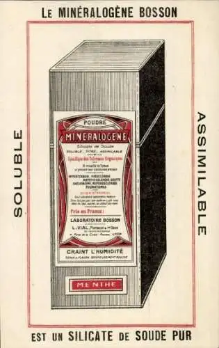 Ak Lyon Rhône, Laboratoire Vial-Bosson, Mineralogene