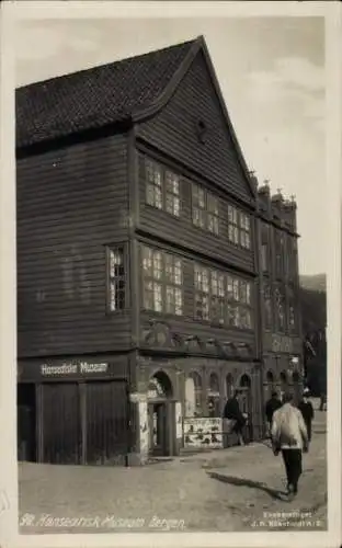 Ak Bergen Norwegen, Hanseatisches Museum