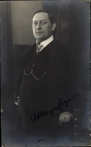 Ak Schauspieler, Portrait, Autogramm