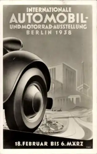 Ak Internationale Automobil und Motorrad Ausstellung Berlin 1938, Funkturm