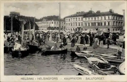 Ak Helsinki Helsingfors Finnland, Kauppatori, Salutorget