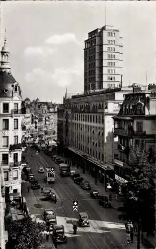 Ak Lausanne Kanton Waadt, Rue des Terreaux et la Tour Bel Air Métropole