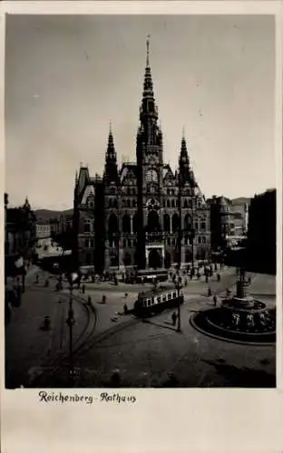 Ak Liberec Reichenberg in Böhmen, Rathaus