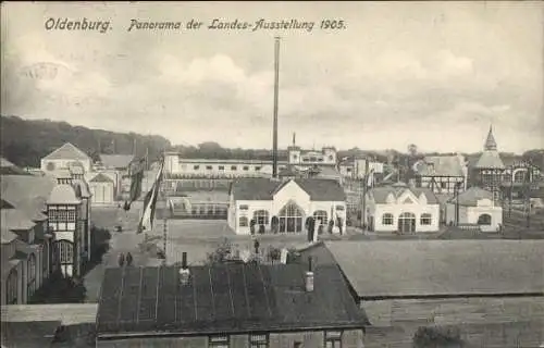 Ak Oldenburg im Großherzogtum Oldenburg, Panorama der Landes-Ausstellung 1905