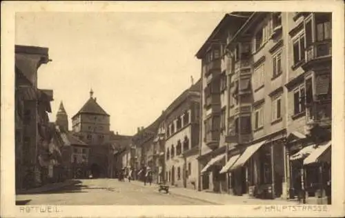 Ak Rottweil am Neckar, Hauptstraße