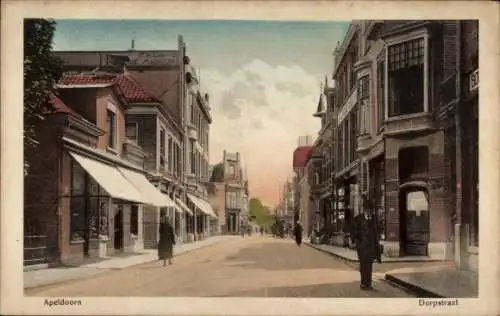 Ak Apeldoorn Gelderland, Dorfstraße