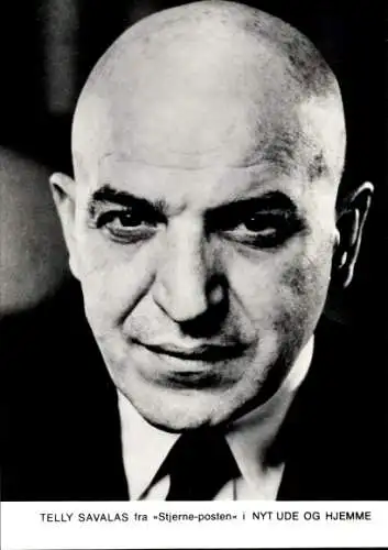 Ak Schauspieler Telly Savalas, Portrait