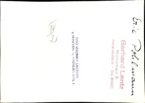 Ak Schauspieler Eric Pohlmann, Portrait