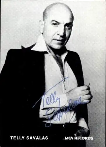 Ak Schauspieler Telly Savalas, Portrait