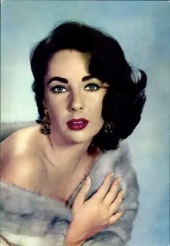 Ak Schauspielerin Elizabeth Taylor, Portrait
