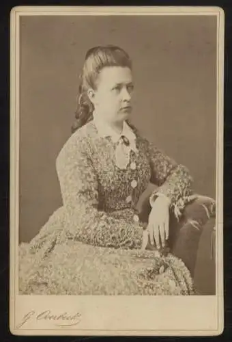 Cabinet Foto Prinzessin Adelheid zu Bentheim-Steinfurt