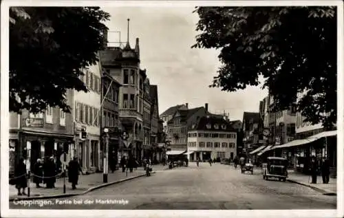 Ak Göppingen in Württemberg, Marktstraße