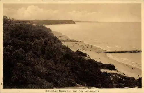 Ak Swetlogorsk Rauschen Ostpreußen, Strand, Blick von der Venusspitze