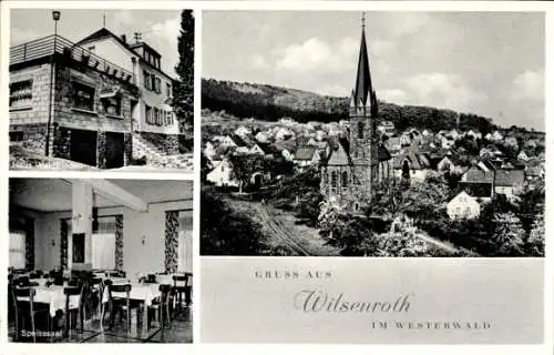 Ak Wilsenroth Dornburg im Westerwald Hessen, Ort, Restaurant Haus Waldfrieden