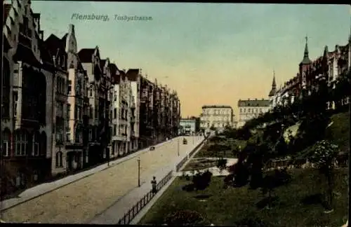 Ak Flensburg in Schleswig Holstein, Tosbystraße