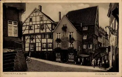 Ak Mülheim an der Ruhr, Altstadt, Fachwerkhaus