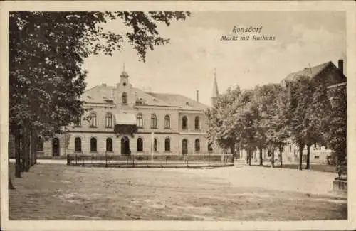 Ak Ronsdorf Wuppertal in Nordrhein Westfalen, Markt, Rathaus