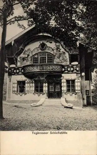 Ak Tegernsee in Oberbayern, Schießstätte