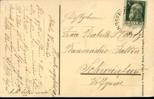 Ak Heidingsfeld Würzburg am Main Unterfranken, Rathaus, Kloster