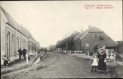 Ak Enschede Overijssel Niederlande, Schurink, Dwarsstraat