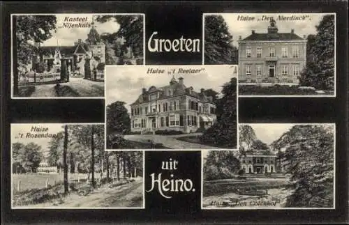 Ak Heino Overijssel, Schloss Nijenhuis, Huize Den Alerdinck, Huize 't Reelaer