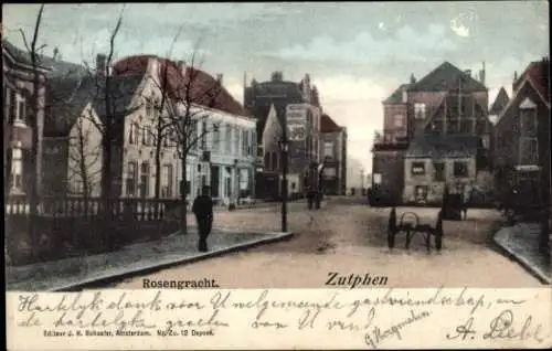 Ak Zutphen Gelderland, Rosengracht